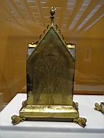 Paire de reliquaires (Nord de la France, v1275, Argent dore, cuivre dore, grave et cisele sur ame de bois)(3)